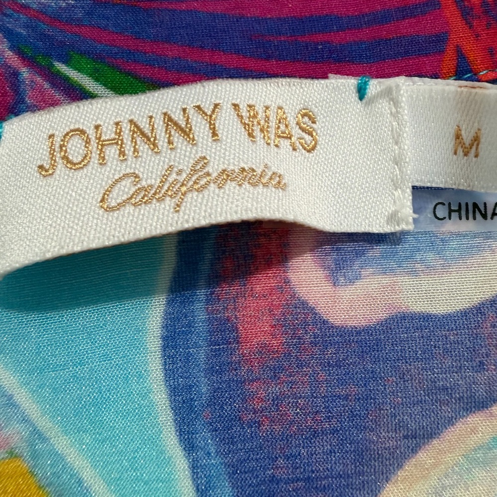 Johnny Was Multicolor Floral Swim Coverup - Picture 7 of 12
